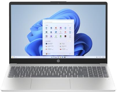 HP 15-fd0051na Intel Core i3-N305 Laptop 15.6 Full HD 8GB DDR4-SDRAM 256GB SSD Windows 11 Home - Silver - A2SA9EA#ABU