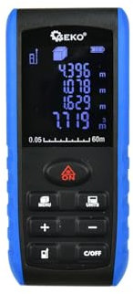 BSD Misuratore Laser Professionale 60m con Display LCD - Telemetro di Precisione con Memoria e Funzioni Avanzate per Misurazioni Efficaci e Affidabili