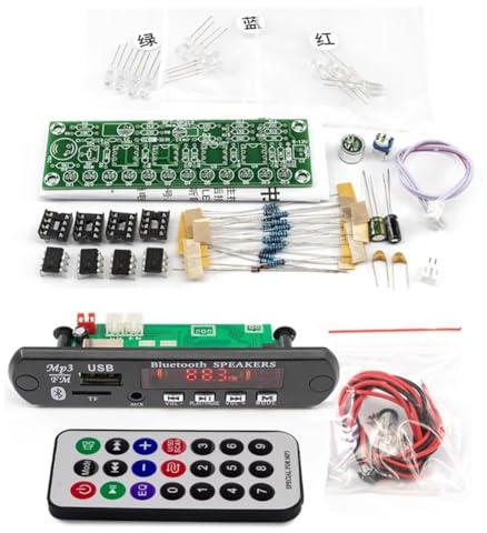 Jooehyer FM Radio Kit with Bluetooth 5.0 Speaker¨CVoice-Activated Level Indicator DIY Electronics Assembly