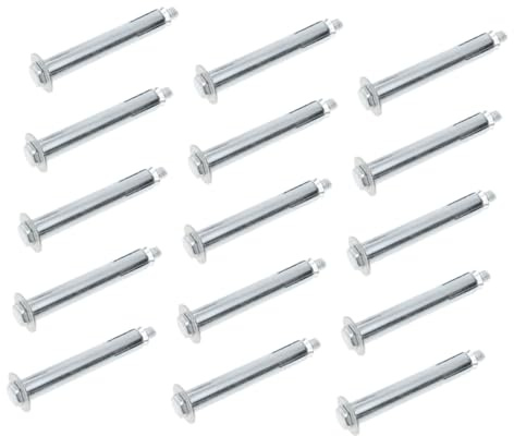 Gadpiparty 15 Piezas Tornillos de Expansión para Posicionador de Reductores de Velocidad Tornillos Anclaje para Asfalto y Concreto Fijación Segura y Duradera Fácil Instalación