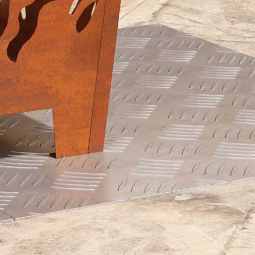 Générique Plaques à 2 pcs Argent 60 x 50 cm Aluminium Maison & Jardin Produits ménagers Revêtements de marches (Poids 3.1KG)