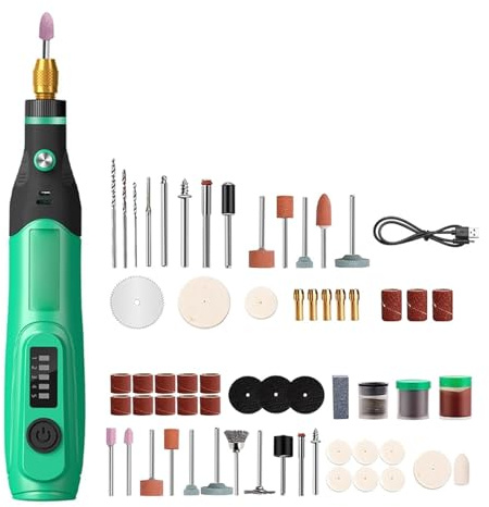 Elektrisk Borrslipmaskin Gravör Pennaslip Mini 5 Växeljustering Elverktyg Slipmaskin Polerare For DIY-modell Power Enkel att använda(135Pcs)