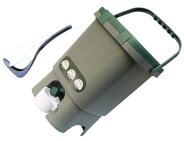 budiniao Fûts de Fermentation compacts avec rainure de dérivation intégrée, Poubelle d'intérieur Facile à Recycler, Seau à Compost, Seau Compost Portable pour déchets Cuisine,