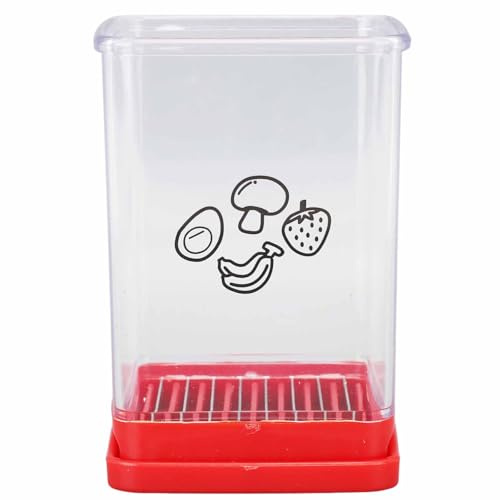 Affettatrice Rapida per Frutta e Verdura in Acciaio Inossidabile con Contenitore, Affettaverdure Multifunzionale per Casa