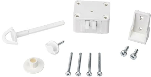 DOLLE Original Ersatzteil Verschluss Schnäpper für Bodentreppe clickFIX | Set inkl. Gegenstück, Schrauben, Öse und Rosette - Ersatzset für Dachbodentreppen - Original Zubehör