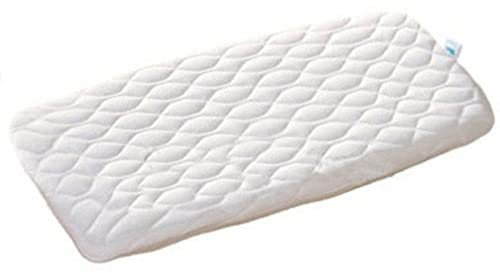 Alvi HygienAir Baby-Matratze 88 x 55 x 4 cm - für Wiege, Stubenwagen & Beistellbett | Kaltschaum, atmungsaktiv & geruchlos | Abnehmbarer Frottee-Bezug, waschbar 60 °C, trocknergeeignet