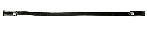HKM 4000315094936 Stirnband aus Leder für Schmuckbuchstaben9100 schwarzPony