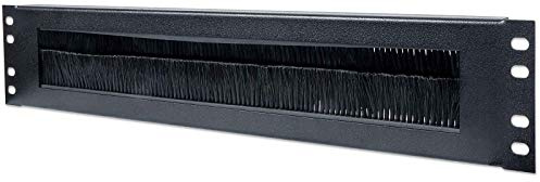 Intellinet 712774 - Pasacables (48,3 cm, 19, 2 UE, con cepillo), color negro