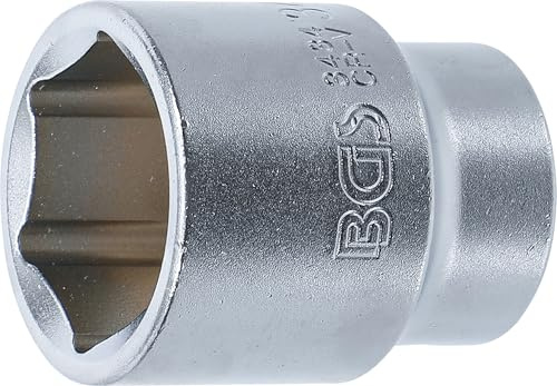 BGS 3434 | Steckschlüssel-Einsatz Sechskant | 20 mm (3/4) | SW 34 mm | Antrieb Innenvierkant 20 mm (3/4) | Chrom-Vanadium-Stahl | Verchromt | Abtrieb Pro Torque® (Sechskant)