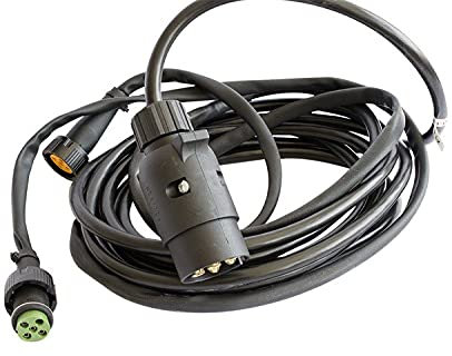 UNITRAILER Faisceau Électrique Remorque 7,0 m – Prise 7 Broches + 2 Connecteurs 5 Broches – Câble Étanche pour Feux Arrière et Feux de Gabarit – Compatible 12V/24V