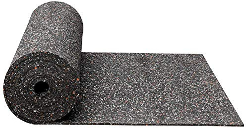 Gummimatte 1 cm Anti-Vibrationsmatte Antirutschmatte 100 x 125 x 1 cm, schwarz (Meterware) (Bautenschutzmatte Antivibrationsmatte Außenbereich Kofferraummatte Bodenschutzmatte Bodenbelag Gummi)