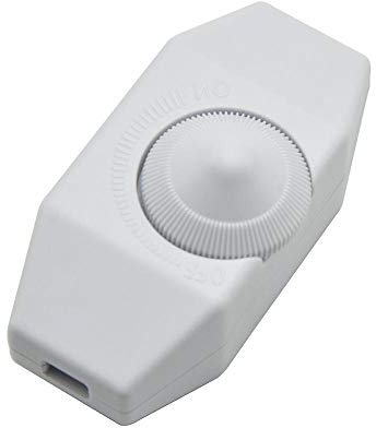 Interruptor regulador de intensidad de lámpara 220 V 2 A, lámpara de mesa, lámpara de suelo, interruptor regulador de intensidad CE, interruptor de atenuación, 1 unidad (blanco)