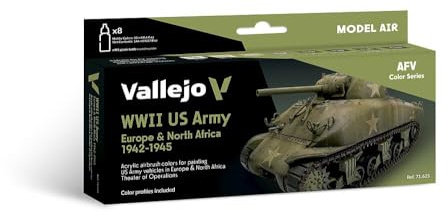 AV Vallejo Model Air Set - US Army Europe & N.Africa