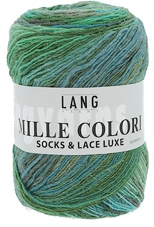 Lang Yarns Mille Colori Socks and LACE Luxe 859.0017