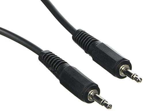 Pro Signal PSG00110 3.5mm Mono Jack Plug to Plug Lead, 5m Black