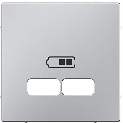 Tapa cargador USB 2,1A elegance Aluminio