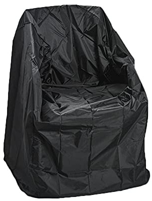 DAIHAN Gartenstuhl Abdeckungen Schutzhülle für Gartenmöbel Wasserdicht Stuhlabdeckung Winddicht,UV-Beständiges,Abdeckplane für Gartenstühle Stapelstühle Balkonstühle,Gartensofa,Schwarz,89x89x120/89cm