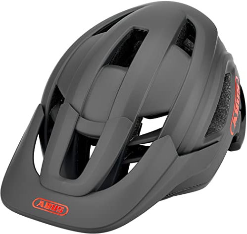 ABUS MTB-Helm Cliffhanger - Fahrradhelm für anspruchsvolle Trails - mit großen Lüftungsöffnungen & TriVider Riemensystem - für Damen und Herren - Grün/Orange, Größe M
