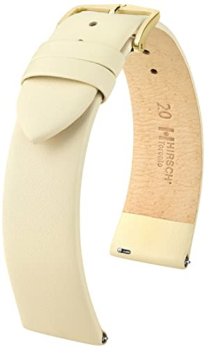 HIRSCH Toronto Uhrenarmband - Uhrband aus italienischem Leder für Damen- & Herren-Uhren - mit Werkzeug