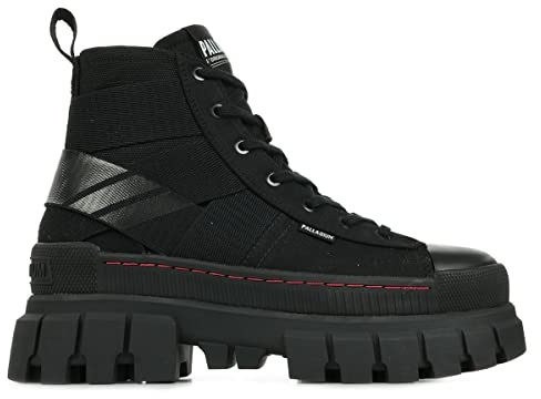 Palladium Paladio Mujer Revolt Hi Army Boots, Negro, 39 EU