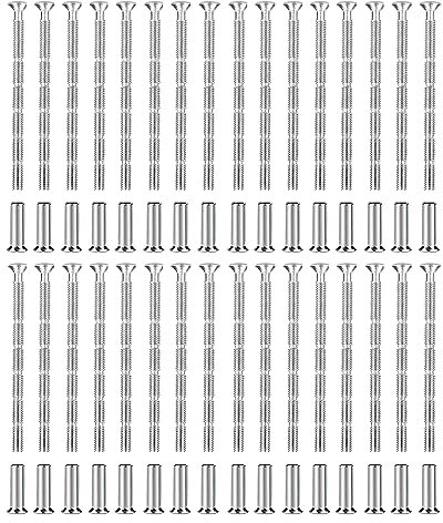 HOMEJOY 36 Stück M4 Türgriff Schrauben Hülsen Hülsenschrauben mit Hülse Schrauben Türgriffen Abreißschraube für Türgriffen Knäufen Möbelverbinder