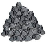 Best For Garden Basaltsplitt 5-8 mm - Ziersplitt aus schwarzem Basalt, vielseitig verwendbar in Garten, Hof & Wegen, gewaschen & naturbelassen, Deko- und Teichkies (100)