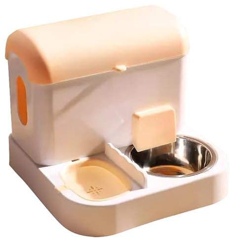 Napf Katze, Kleiner Hundenapf, Edelstahl-Hundenäpfe-Set – Perfekt für Kleine, Mittelgroße und Welpen (Color : Orange)