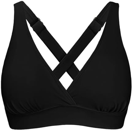 Amy Babe Women's Sporty Bikini Top Large Bust Supportive Swimsuit Tops Only