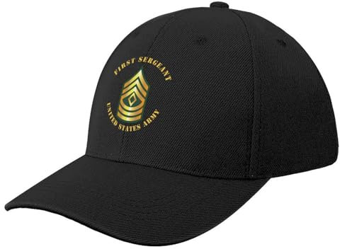LXCUDXZ Gorra de Beisbol Ejército-Primer sargento-1SG Gorra de béisbol Cosplay Gorro Nuevo Sombrero de Pesca Golf Gorra de béisbol para Hombre y Mujer Fiesta Regalo