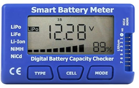 5-in-1-Batteriekapazitätsprüfer mit LCD-Display, intelligentes digitales Batteriemessgerät, Batteriekapazitätsprüfer