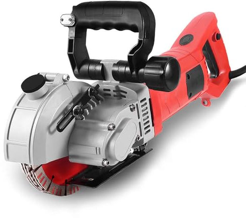 SUSEMSE Wall Chaser 4800W Wall Grooving Machine Channels Cutter, Concrete Slotting Machine for Cutting Slotting Marble Concrete Grooves 5000r/min