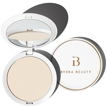 BYENA Beauty Setting Powder mit Weichzeichner-Effekt, Langanhaltend, Vegan, Transparent, mit Refill, 9g