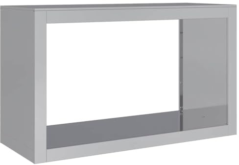 vidaXL Firewood Rack 100x40x60 cm Galvanised Steel