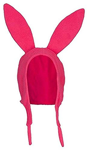 LYSINK Damen-Hut mit Bob's Burgers, Louise Hasenohren, Fleece, Schlappohren, Halloween, Weihnachten, Kostüm