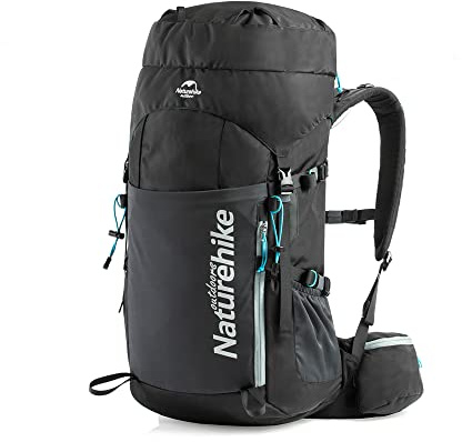 Naturehike Vandringsryggsäck på 45/55 l, för män och kvinnor, ultralätt, vattentät reseryggsäck med regnskydd för camping, vandring, bergsklättring