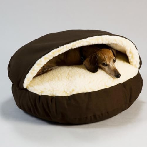 YOUGANG Großes Hundebett, Höhle, Winter, warmes Haustiernest, Hundebett, Katzenhöhle, großer Haustierschlafsack, Haustierbedarf, Hundehütte, abnehmbares Welpen/Kätzchen/Kaninchennest (L-84 cm)