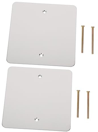 Gadpiparty 2stücke Steckdosenabdeckung Aus Edelstahl Wandplatte Deckenabdeckplatte Abdeckung Für Schaltkästen Steckerabdeckungen Robust Und Langlebig Installieren