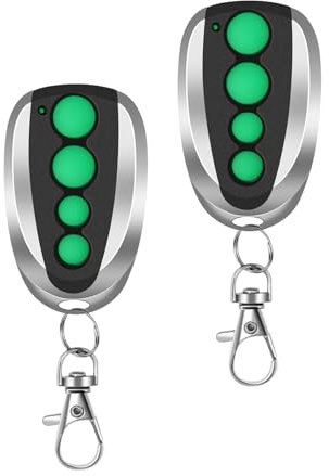 2PCS 433.92mhz Garage Door Remote Compatible with TOPENS M12, Garage Door Opener with 4-Button Wireless Transmitter for Automatic Swing Sliding Gate Opener Garage Door Opener