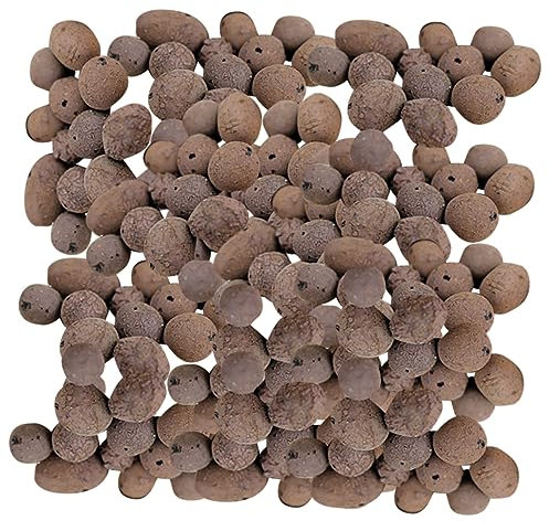 BEBEMOKO Ceramsite Drenante per Giardinaggio 1 kg, Argilla Espansa Traspirante per Vaso e Coltivazione Senza Terra, Granulato Poroso Leggero per Fondo Fioriere e Decorazione Giardino