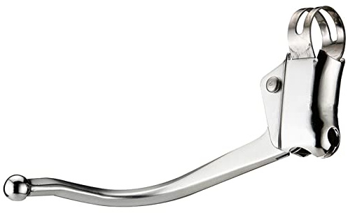 SPYMINNPOO Levier de Frein, Ville Retro Road Bikes Handle Bent Bar Bar Brake Lever Fixed Gear Broke Handle Poignée de Frein (BLACK) (SILVER)