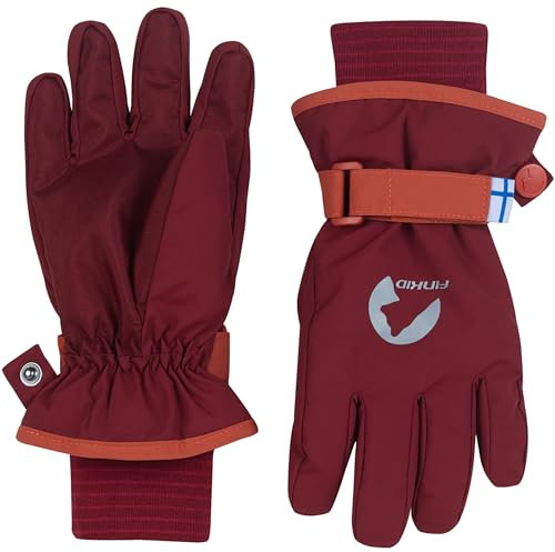 Finkid Kinder Pikkurilli Handschuhe, Cranberry-Rust, XL
