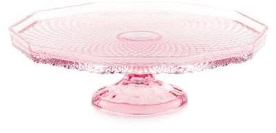 Emò Italia Alzata Piana da Cucina in Vetro Eterea D19xH7 cm 4 Varianti(1pz) Cipria