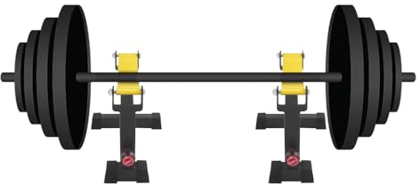 vinnyooc 2 Profi Langhantelständer Squat Rack Deadlift Schlingenständer Langhantel-Pufferrahmen stabil belastbar bis 300kg Squat Rack höhenverstellbar für Zuhause Fitnessstudios