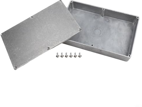SPORTARC Robuster Aluminium-Effektpedal-Koffer für Gitarren mit einem Gewicht von 721 kg, 1590XX und andere (1590DD188 x 120 x 37 mm)