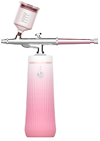 Pulverizador de vapor Facial, vaporizador Facial Nano iónico, pulverizador de inyección de oxígeno, máquina hidratante for el cuidado de la piel del SPA Control Preciso(PINK SET)