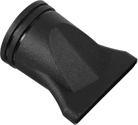Generico Ugello Asciugacapelli Nero in Plastica, Becco Asciugacapelli Piatto, Accessorio per Phon, Diffusore per Chioma, Uso Casa e Salone