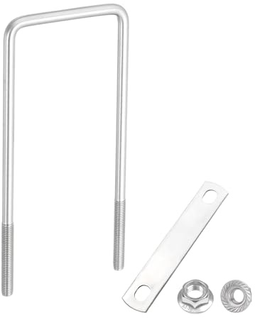 QUARKZMAN Pernos U Cuadrados Internos M8 70mm Ancho X 180mm Largo