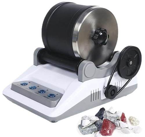 Electric Rock Tumbler Kit con Timer e Lucidatrice Staccabile per Macinare e Lucidare Pietre