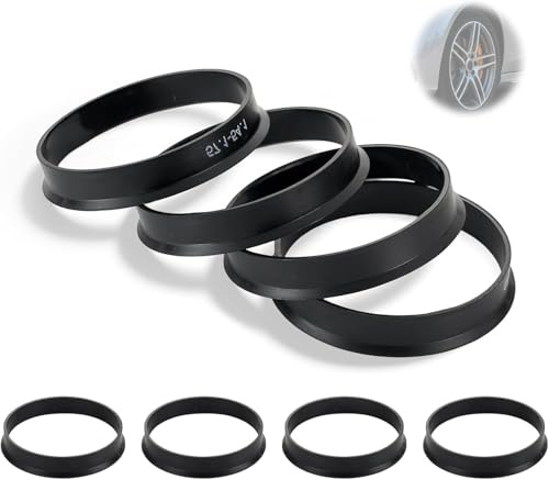 DKLUOLAN 4X Zentrierringe 66.6 auf 57.1 mm Radnabenringe Kompatibel mit VW, für Mercedes für Benz, für Audi – Präzise Passform, Hochwertiger Kunststoff Schwarz, Ideal für Nabendeckel für VW