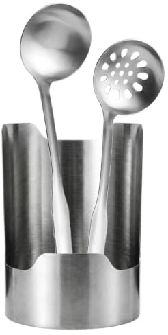 Support de spatule organisateur de cuisine debout robuste | Support métallique repose-cuillère de cuisine pour spatule, fourchette, coupe-couvercle, couverts, argenterie, comptoir, tabl